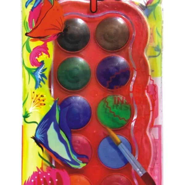 Water Colour Cakes 12 Shades (23 mm)