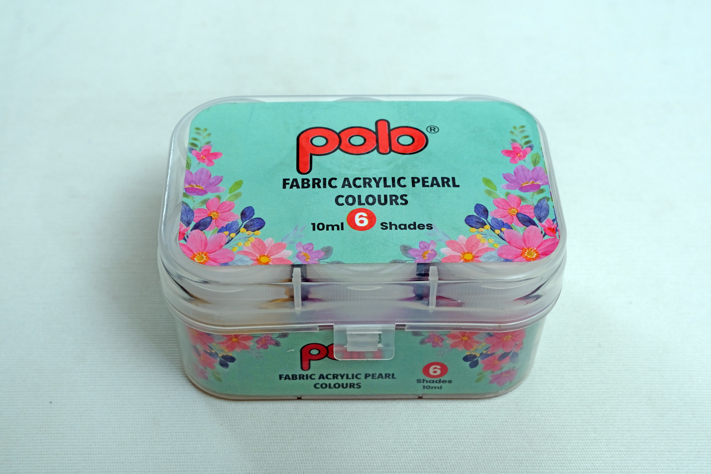 Fabric Acrylic Pearl Colours 6 Shades (10 ml)