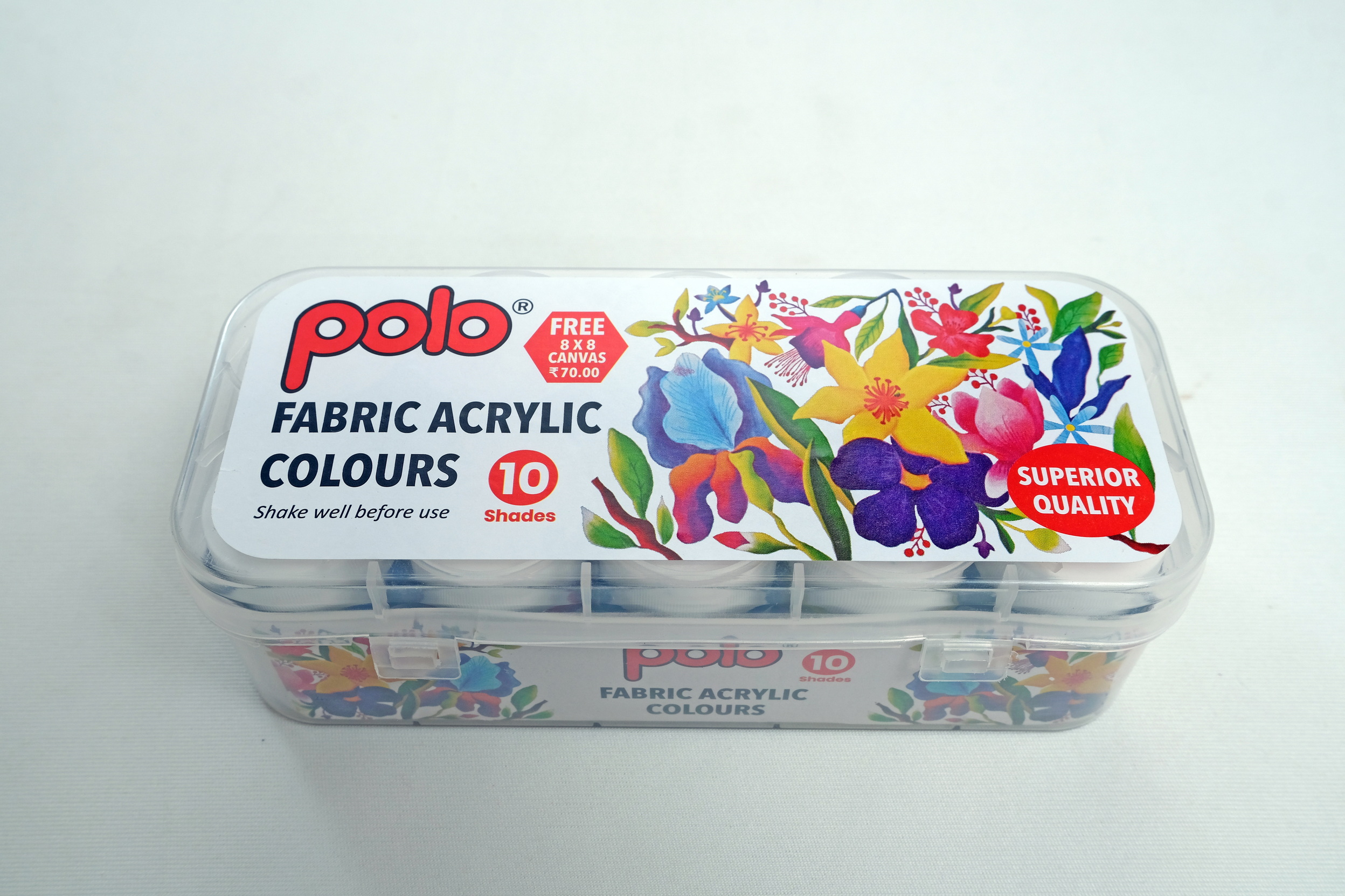 Fabric Acrylic Colours 10 Shades (15 ml)