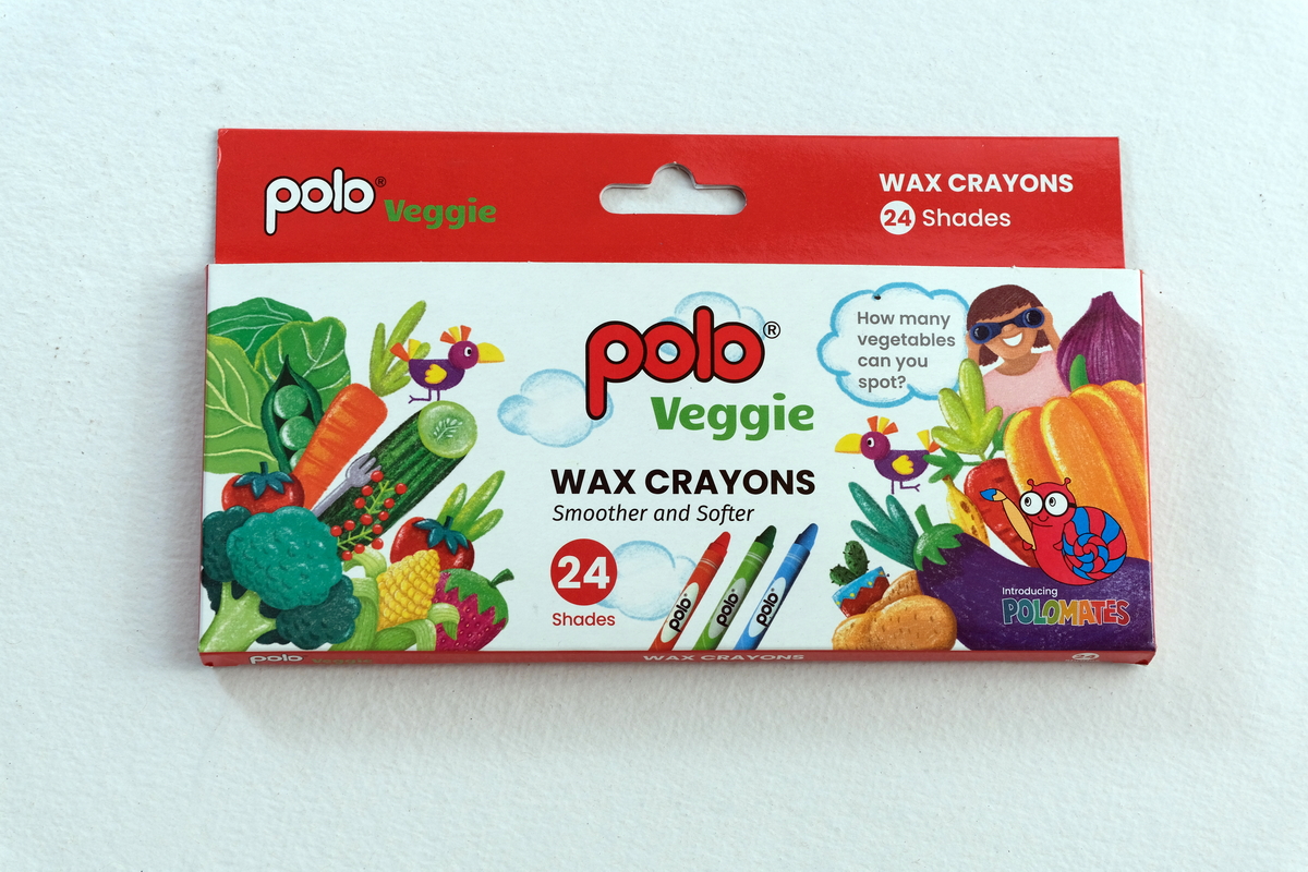 Veggie Wax Crayons 24 Shades (75 mm)