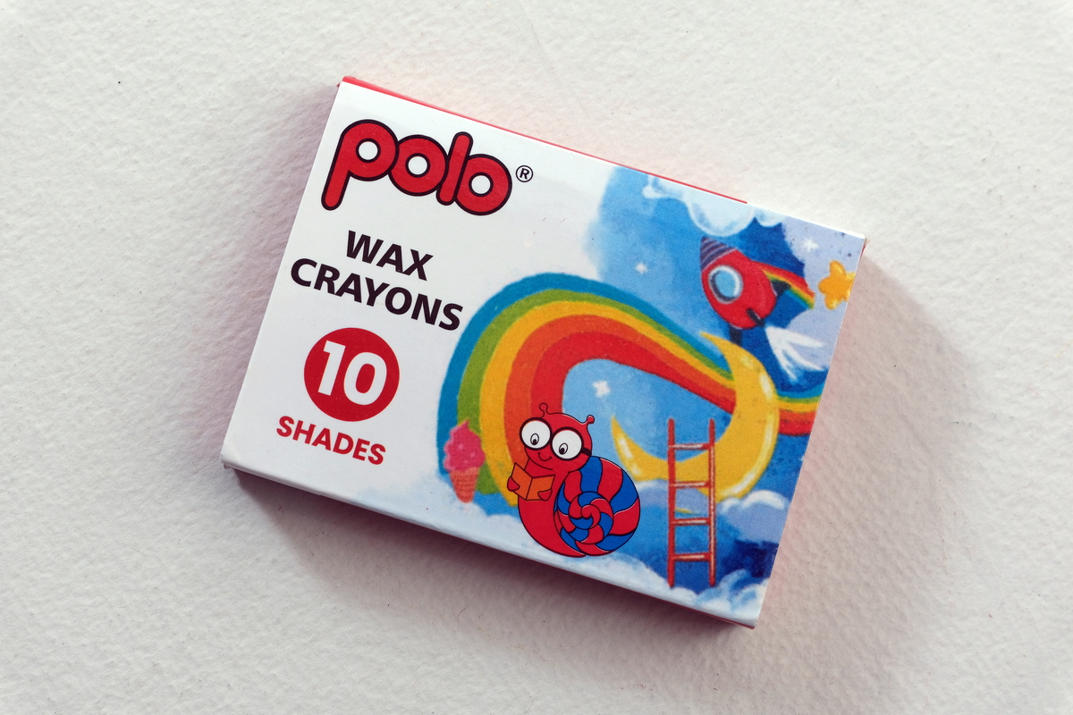 Wax Crayons 10 Shades Tray Pack (57 mm)